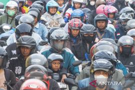 Jumlah pemudik bersepeda motor arus balik Nagreg