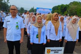 Pegawai Sekretariat DPRD Banjarbaru ikuti apel gabungan pasca Idul Fitri