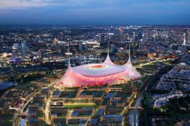 Manchester United belum bisa pastikan kapan stadion baru selesai