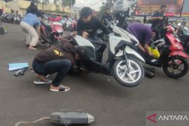 Bikin Bising! 400 Motor Berknalpot Brong Dikandangkan Polres Cianjur