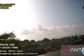 PGA laporkan letusan Marapi terekam pada seismograf 21,6 milimeter