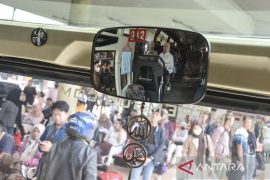 Arus balik Lebaran penumpang bus di Tasikmalaya