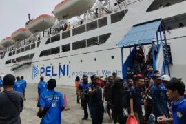 KSOP catat 2.095 penumpang tiba di Pelabuhan Jayapura di puncak arus balik