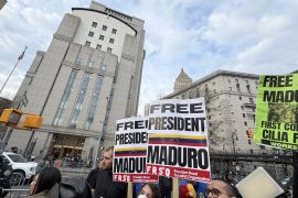 Maduro hadir lagi di pengadilan New York, pendukungnya berunjuk rasa