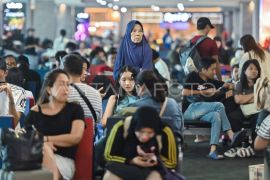 Arus Balik Lebaran di Bandara I Gusti Ngurah Rai
