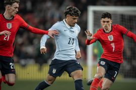 Inggris bermain imbang 1-1 lawan Uruguay di Wembley