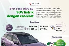 BYD Song Ultra EV SUV listrik dengan cas kilat