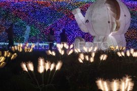 Festival lampu hias di Wiladatika Cibubur