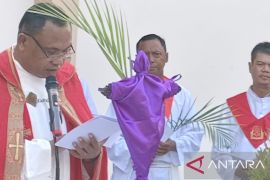 Gereja Regina Pacis Tanjungpandan gelar perayaan Minggu Palma