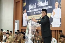 Pemkab HSU gelar halalbihalal di Gedung Abdul Wahid