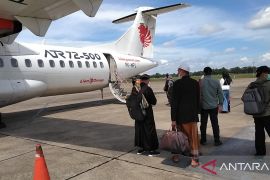 Jumlah arus balik di Bandara Balikpapan lebih banyak daripada yang mudik