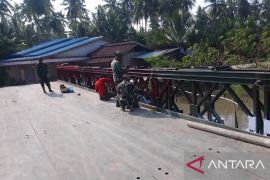 TNI AD bangun jembatan modular di Asahan demi permudah aktivitas warga