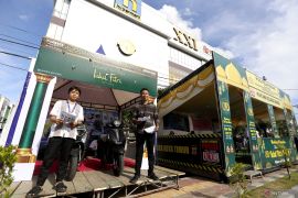 Yamaha Gorontalo mendirikan pos dukung kelancaran dan keamanan Idul Fitri