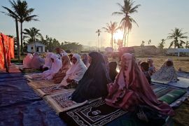 Lebaran sunyi penuh harapan pascabencana di Desa Rantau Panjang Rubek