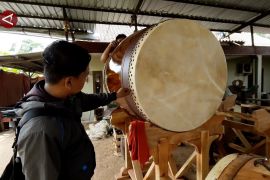 Perajin beduk di Magetan penuhi pesanan mainan hingga tambur barongsai