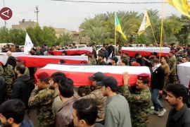Pemakaman 15 anggota PMF Irak yang tewas akibat serangan udara AS