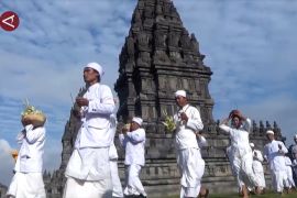 Umat Hindu di Prambanan awali Nyepi dengan ritual penyucian diri