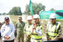 Kodam XXI/Raden Inten bangun jembatan gantung di Lampung Timur