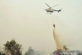 Helikopter telah jatuhkan 2,45 juta liter air ke titik karhutla Riau