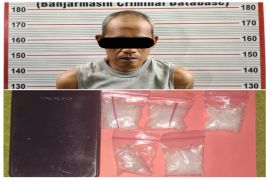 Polsek Banjarmasin Selatan ringkus pengedar sabu sita puluhan gram