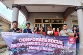 Honda Babel bantu warga terdampak kebakaran