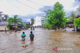 Hujan deras, puluhan rumah di Banggai-Morowali Sulteng terkena banjir