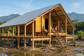 FTUI dan Iluni bangun huntara berkonsep hunian berbasis kearifan lokal bagi warga