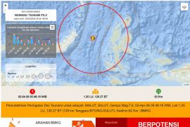 Gempa magnitudo 7,6 di Bitung sangat terasa di Manado