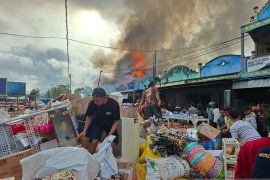 Polres Jayawijaya tangani kebakaran 15 ruko Jalan Irian-Trikora Wamena