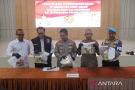 Polres Ogan Ilir tangkap dua pengedar 4,2 kilogram sabu