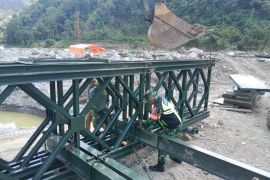 Kodam IM percepat bangun jembatan Bailey di Aceh Tengah