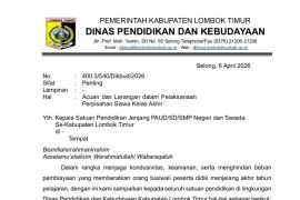 Pemkab Lotim larang pungutan biaya perpisahan sekolah