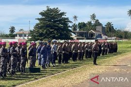 Ratusan personel TNI-Polri bersiaga amankan kunjungan Wapres di Bitung