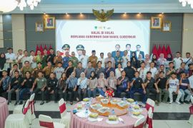 Hadiri halal bihalal KONI, Mahyeldi ajak insan olahraga sukseskan Porprov 2026