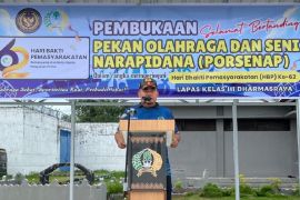 Porsenap Lapas Dharmasraya diikuti ratusan warga binaan