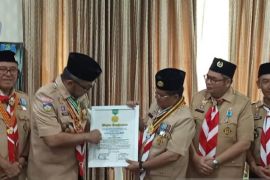 Wali Kota Jambi terima penghargaan tokoh perintis utama gerakan pramuka