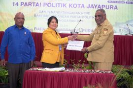 Pemkot Jayapura harap partai politik penerima dana hibah tingkatkan kualitas demokrasi