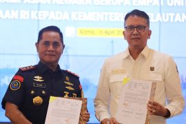 BPA Kejagung serahkan empat kapal hasil rampasan negara kepada KKP