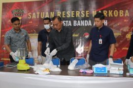 Polresta Banda Aceh musnahkan 1,9 kg sabu-sabu dari kasus yang terungkap di bandara SIM