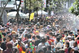 Kecelakaan lalin saat Festival Songkran Thailand turun signifikan