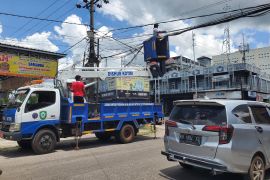 Dishub Kotim gerak cepat benahi kabel traffic light tersenggol truk