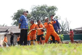 DLH-BPBD Tangerang gelar latihan penanganan kebakaran di TPA Rawa Kucing