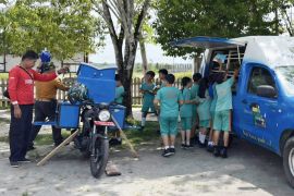 Gunung Mas terima bantuan sarpras dari Perpustakaan Nasional