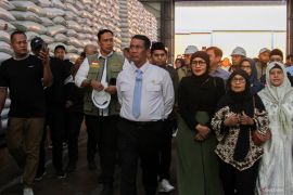 Mentan tinjau gudang beras di Sidoarjo