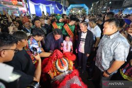 Wali Kota Palembang Ratu Dewa didampingi Herman Deru launching CFN Atmo