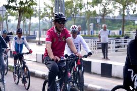 Shalahuddin gowes bersama, ajak masyarakat terapkan hidup sehat