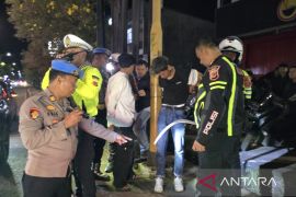 Polisi menjaring ratusan sepeda motor berknalpot bising di Cianjur
