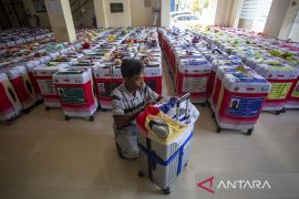 Pengumpulan koper bagasi jamaah calon haji