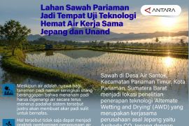 Lahan Sawah Pariaman Jadi Tempat Uji Teknologi Hemat Air Kerja Sama Jepang dan Unand