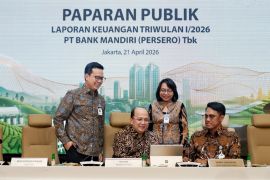 Laba Bank Mandiri tumbuh 16,6 persen capai Rp15,4 T di kuartal I 2026